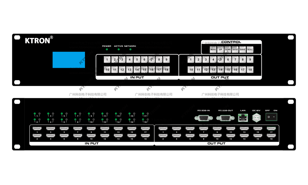 18进18出HDMI矩阵